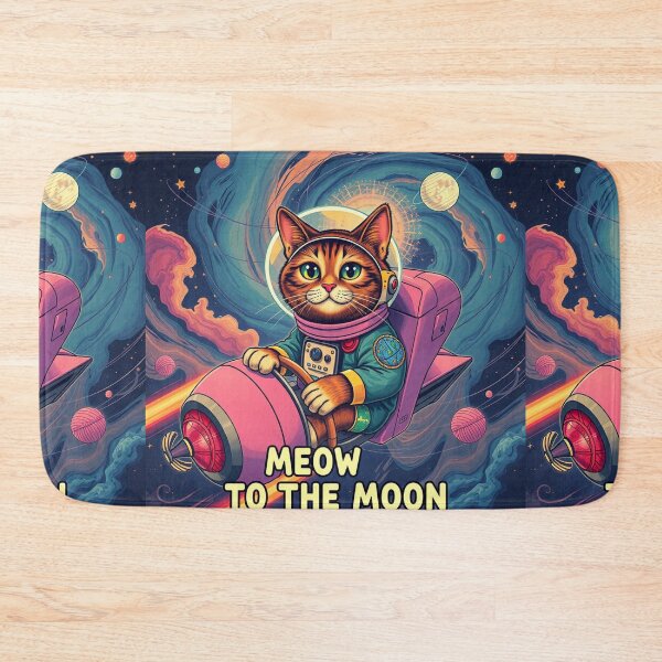 Item preview, Meow to the Moon Returns designed and sold by MrBoutik.