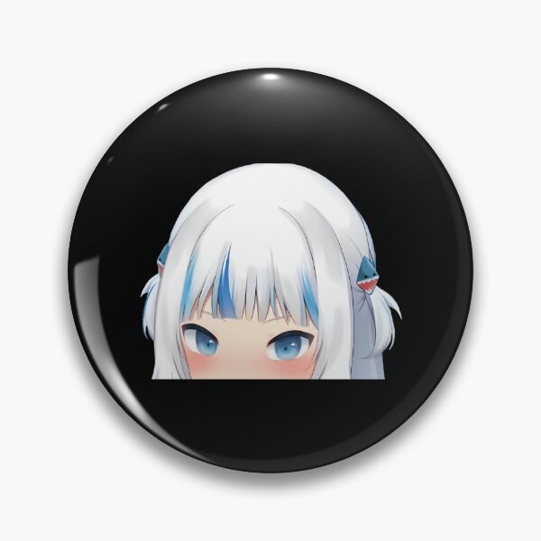 Item preview, Gawr Gura Peeker Without Hoodie - Hololive Hololiveenglish Holomyth designed and sold by leonida-scrame.