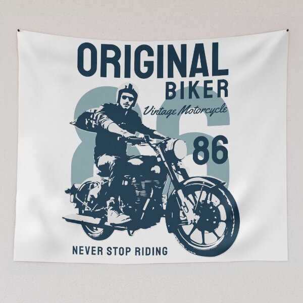Item preview, Original Biker Vintage Motorcycle Never Stop Riding 86 designed and sold by heedooppod.