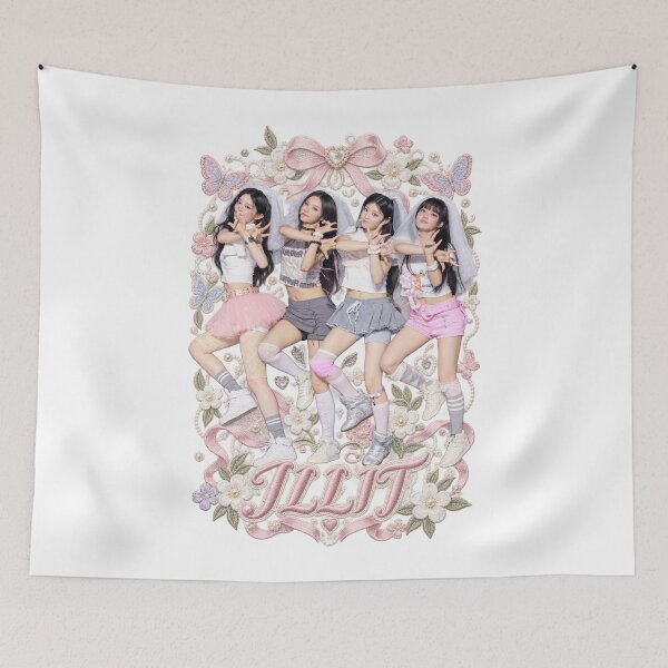 Item preview, ILLIT Stage Ribbon Frame | Coquette Lace Emblem designed and sold by Valereekmerch.