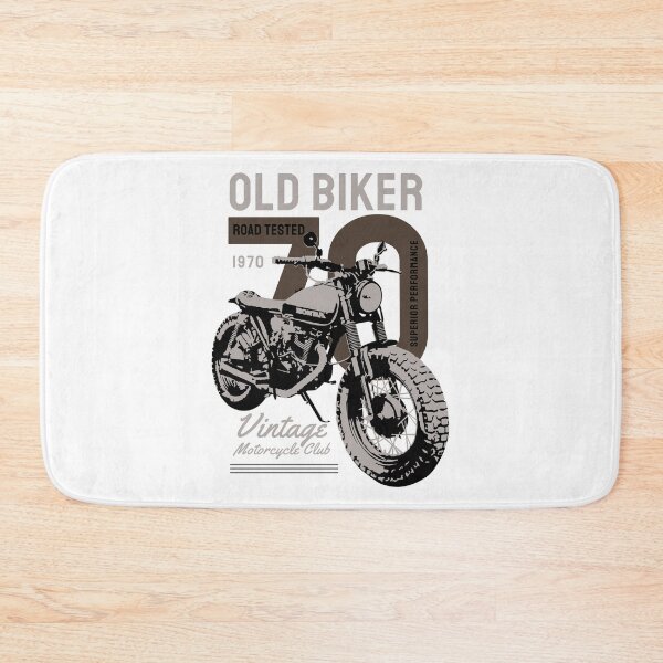 Item preview, Old Biker Vintage Motorcycle Club Road Tested 1970 designed and sold by heedooppod.