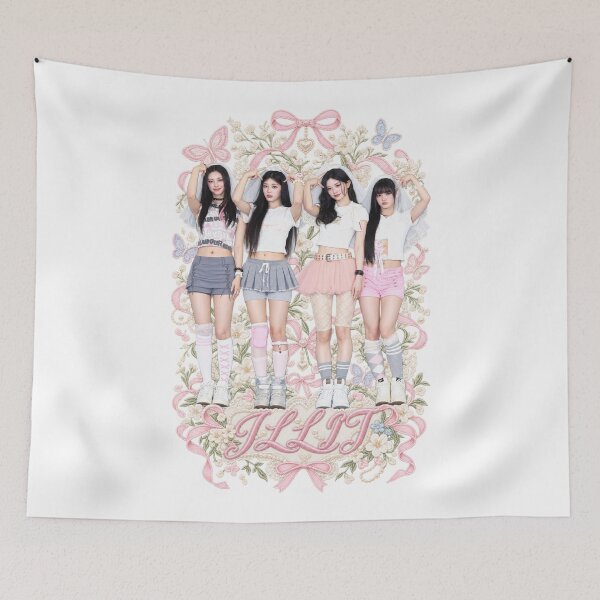 Item preview, ILLIT Cute Stage Outfit | Coquette Ribbon Canvas Print designed and sold by Valereekmerch.