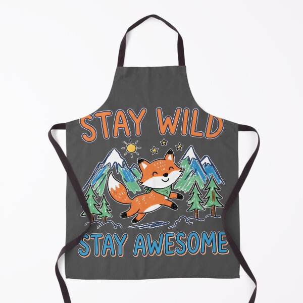 Item preview, Stay Wild Stay Awesome Cute Fox Mountain designed and sold by Mr Lee.