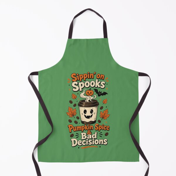 Item preview, Sippin' On Spooks - Pumpkin Spice & Bad Decisions Halloween Coffee designed and sold by InkWeaveShop.