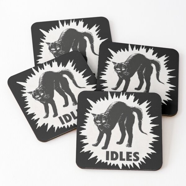 Item preview, IDLESS Blacks Cát Punk Rock Band  designed and sold by NolanhartArts.
