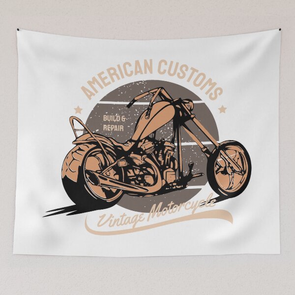 Item preview, American Customs Vintage Motorcycle Chopper Build And Repair designed and sold by heedooppod.