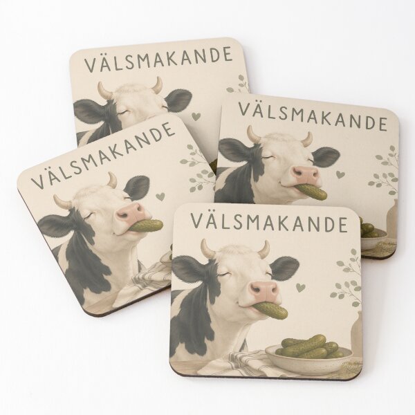 Item preview, Hygge Cow & Pickle "DELICIOUS" designed and sold by NickWhittleArt.