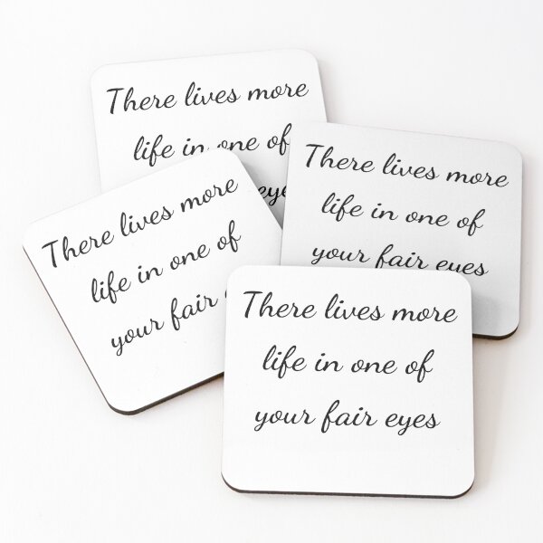Item preview, “There lives more life in one of your fair eyes” - handwriting black designed and sold by ariksworld.