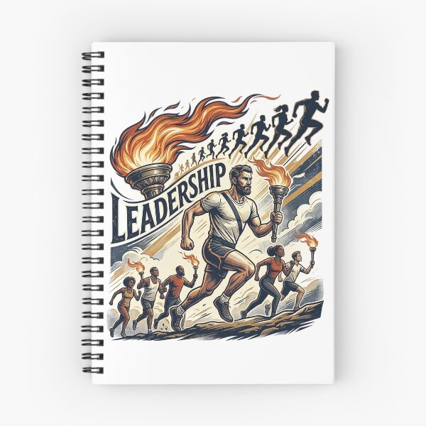 Item preview, Leadership Torch Bearer Teamwork Motivation Retro Graphic Tee Design designed and sold by Nubian Style.
