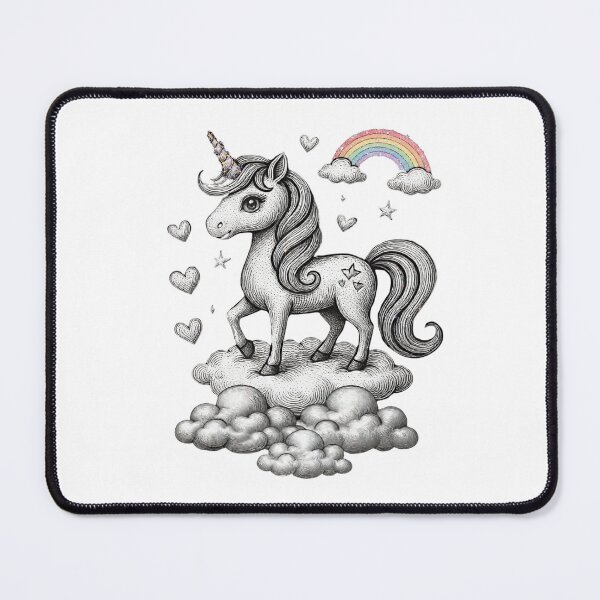 Item preview, Glitter Rainbow Unicorn - Vintage Engraving Cute Goth Sticker Art designed and sold by HealingEraInk.