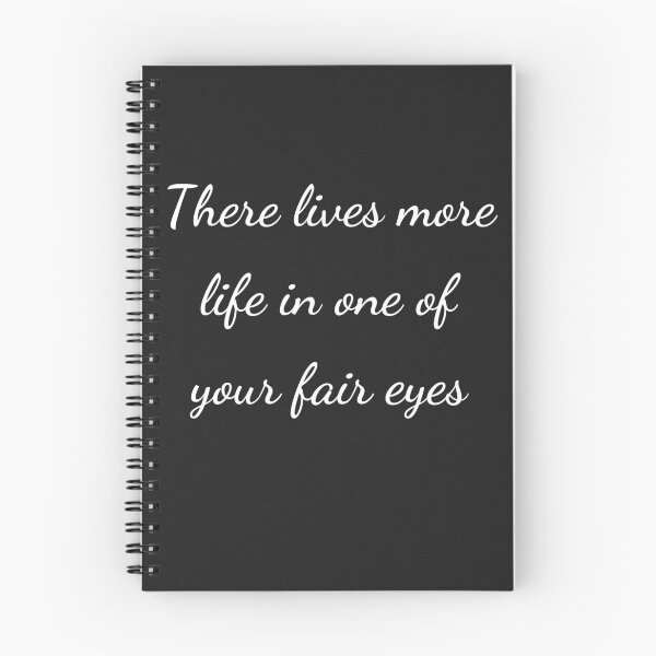Item preview, “There lives more life in one of your fair eyes” - handwriting white designed and sold by ariksworld.