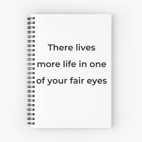 Item preview, “There lives more life in one of your fair eyes” - print black designed and sold by ariksworld.