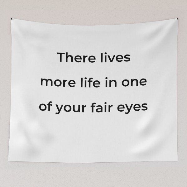 Item preview, “There lives more life in one of your fair eyes” - print black designed and sold by ariksworld.