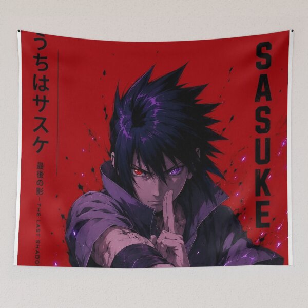 Item preview, Sasuke | Dark Purple Lightning Ninja – Japanese Warrior Anime Aesthetic designed and sold by Dyan4.