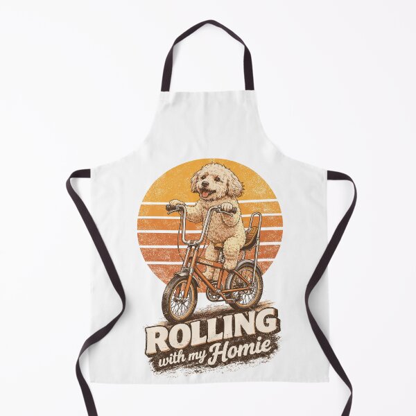 Item preview, Maltipoo on a Bonanza bike – Rolling with Homie designed and sold by Pineapple-Tree.