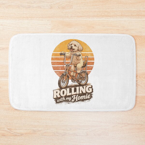 Item preview, Maltipoo on a Bonanza bike – Rolling with Homie designed and sold by Pineapple-Tree.