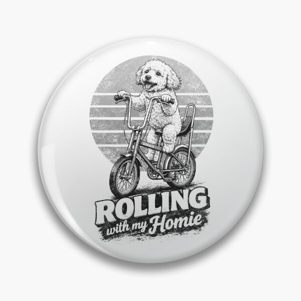 Item preview, Maltipoo on a Bonanza bike – Rolling with Homie designed and sold by Pineapple-Tree.