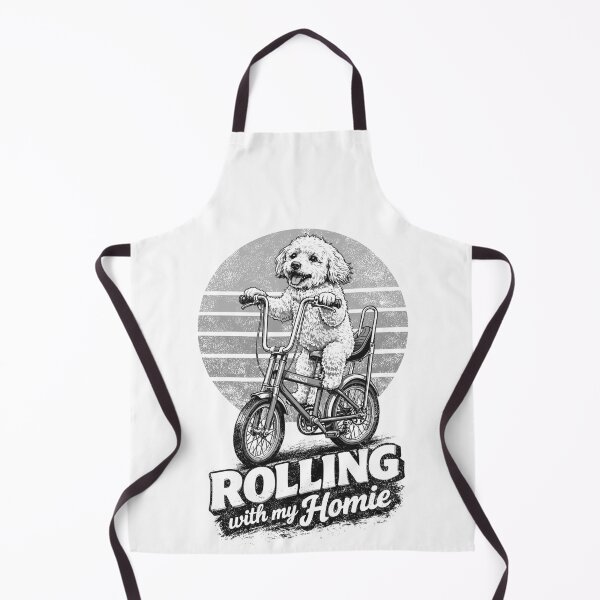 Item preview, Maltipoo on a Bonanza bike – Rolling with Homie designed and sold by Pineapple-Tree.