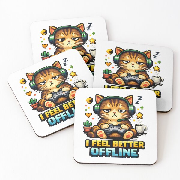 Item preview, Video Gameing Cat designed and sold by PostersPoste.