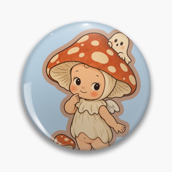Item preview, Cottagecore Baby Mushroom  designed and sold by thepinkcoven.