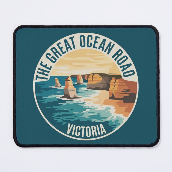 Item preview, Great Ocean Road, Victoria – Vintage Australian Travel Badge Sticker designed and sold by Random Designs.