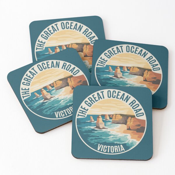 Item preview, Great Ocean Road, Victoria – Vintage Australian Travel Badge Sticker designed and sold by Random Designs.
