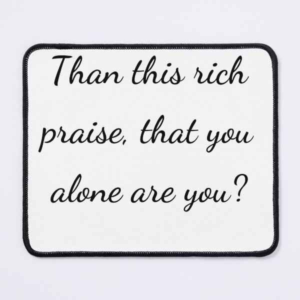 Item preview, “Than this rich praise, that you alone are you?” - handwriting black designed and sold by ariksworld.