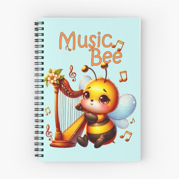 Item preview, Music Bee, bee playing a harp designed and sold by LoneAngel.