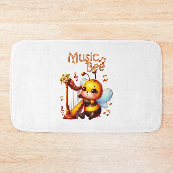 Item preview, Music Bee, bee playing a harp designed and sold by LoneAngel.