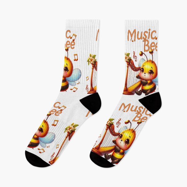 Item preview, Music Bee, bee playing a harp designed and sold by LoneAngel.