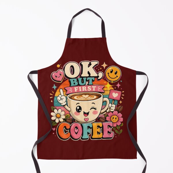 Item preview, Monday Mood: OK, BUT FIRST COFFEE-Cute Retro Coffee Lover Design ⭐ Best Choice designed and sold by Brewgoodness.