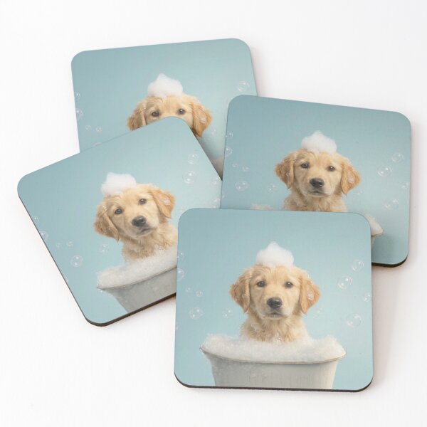 Item preview, Baby Labrador Retriever Bubble Bath Nursery Bathroom Art designed and sold by LazyOwlStore.