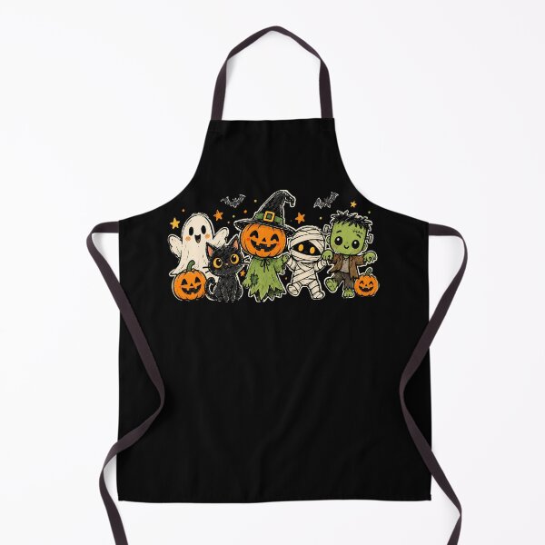 Item preview, Cute Halloween Friends Ghost Cat Pumpkin Mummy & Frankenstein designed and sold by ArcaneArtistry.