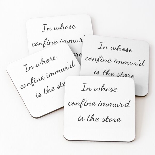 Item preview, “In whose confine immur'd is the store” - handwriting black designed and sold by ariksworld.