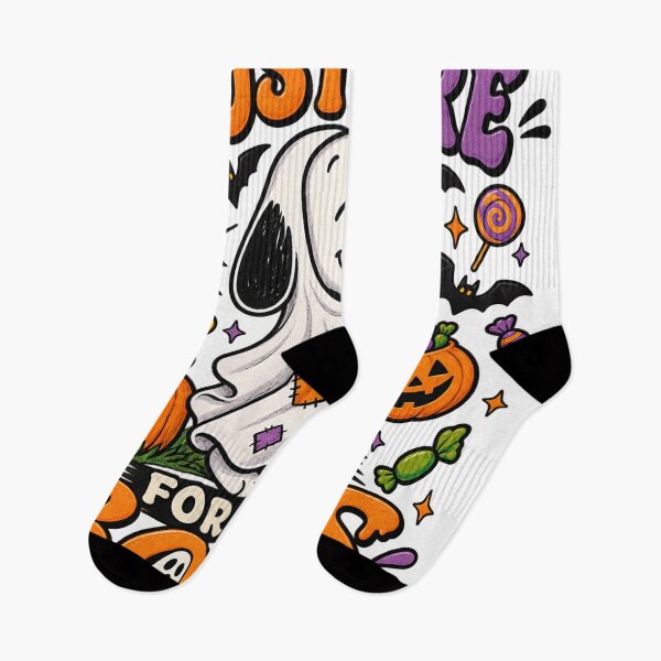 Item preview, Cute Ghost Dog Halloween Just Here for the Boos designed and sold by CreativeNest Prints.