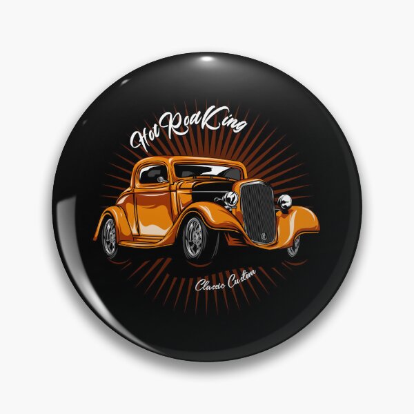 Item preview, Hot Rod King Classic Custom Vintage Orange Coupe designed and sold by heedooppod.