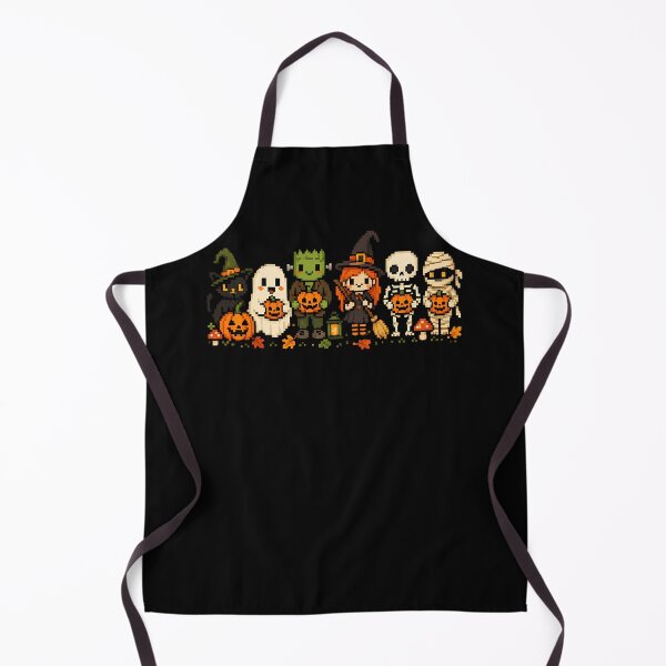 Item preview, Cute Halloween Pixel Art Characters Trick or Treat Squad designed and sold by ArcaneArtistry.