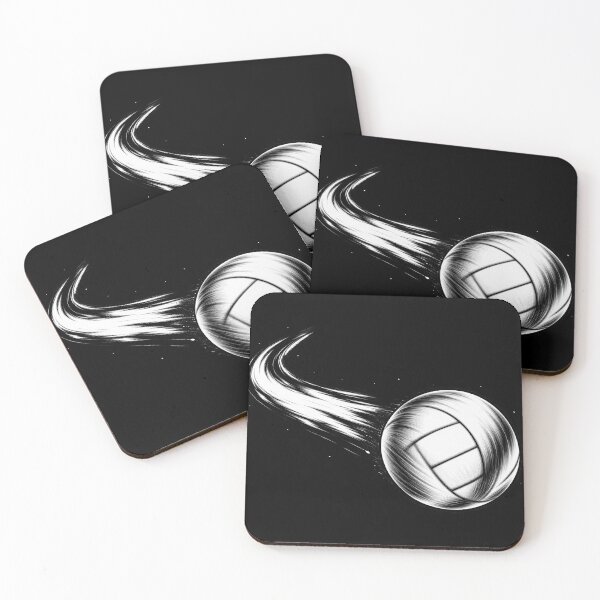 Item preview, Side Spin Volleyball Ink Art designed and sold by NorthRally.