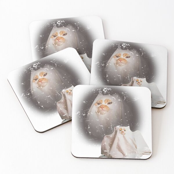 Item preview, Ghost cat Ghost Kitten Funny cat Meme Halloween designed and sold by samirmalini.