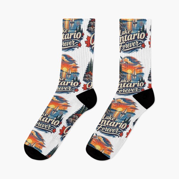 Item preview, Lake Ontario Forever Vintage Retro Canada Sunset Design designed and sold by CreativeNest Prints.