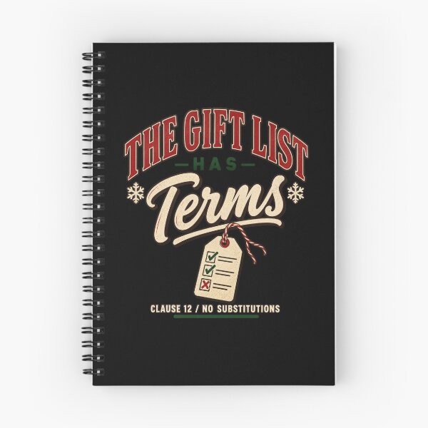 Item preview, THE GIFT LIST HAS TERMS, Christmas Planner Sweatshirt designed and sold by PhylonBoxx.