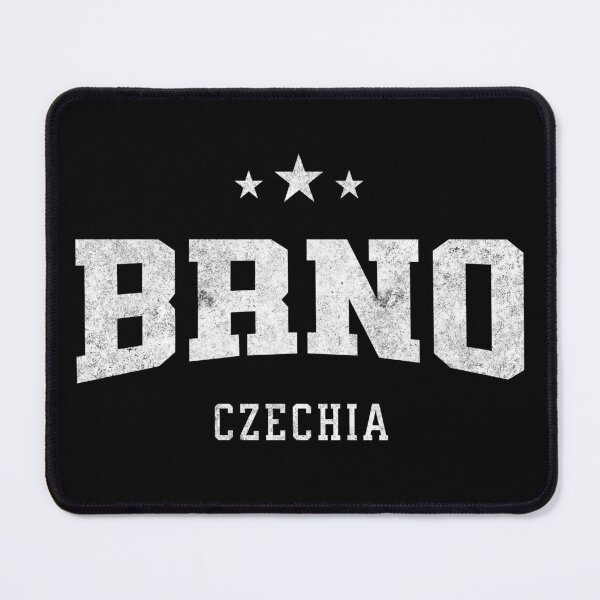 Item preview, Brno Czechia Vintage Varsity Distressed Retro College Travel Design designed and sold by NiceTeeClub.