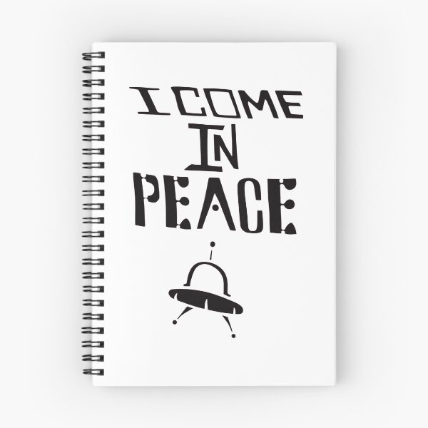 Item preview, I Come In Peace – UFO Alien Silhouette Design designed and sold by RON-FASHION.