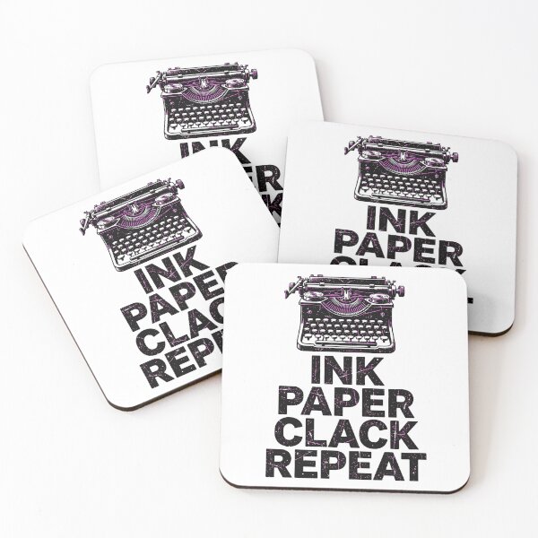 Item preview, Ink Paper Clack Repeat Typewriter Collector Distressed design  designed and sold by VYBE DARK Studio.