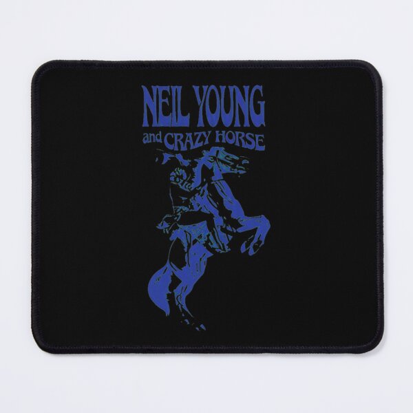 Item preview, Neils Youngs Crazys Horse Rearing Horse Blue designed and sold by NoanVasseur.