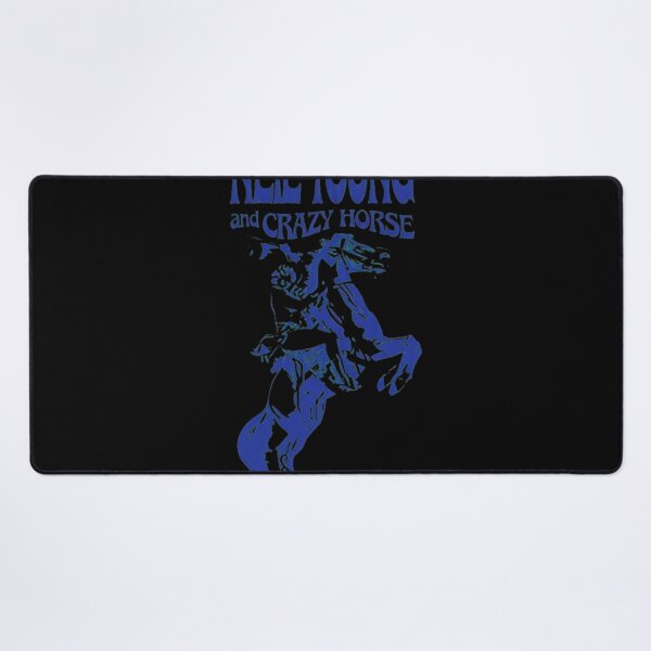 Item preview, Neils Youngs Crazys Horse Rearing Horse Blue designed and sold by NoanVasseur.