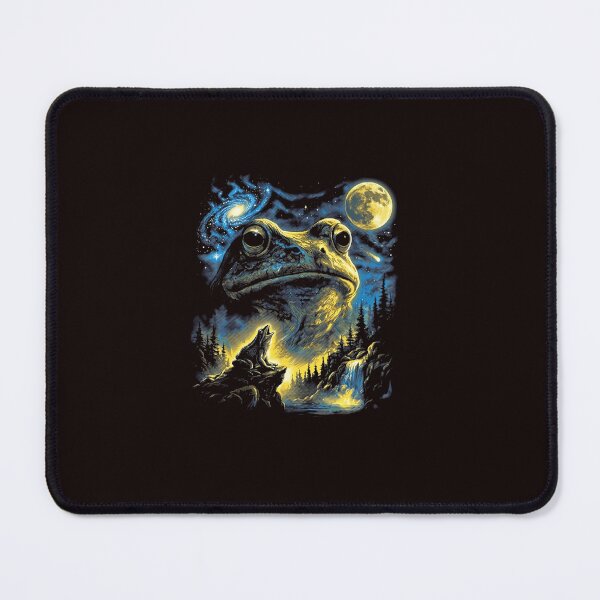 Item preview, Frog and Howling Wolf Moon Night Scene designed and sold by ImeldaSparks.