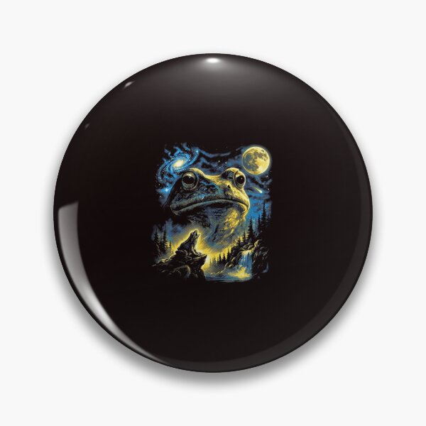 Item preview, Frog and Howling Wolf Moon Night Scene designed and sold by ImeldaSparks.