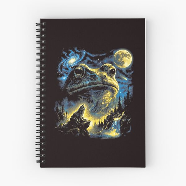 Item preview, Frog and Howling Wolf Moon Night Scene designed and sold by ImeldaSparks.