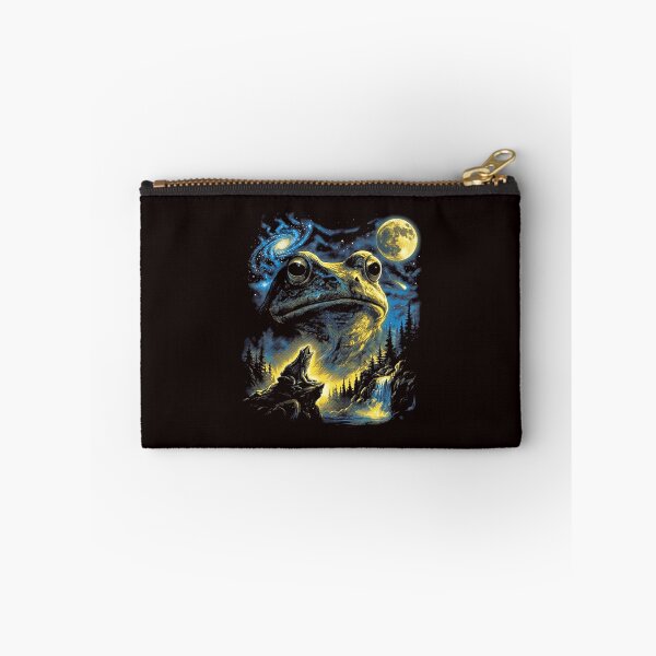 Item preview, Frog and Howling Wolf Moon Night Scene designed and sold by ImeldaSparks.